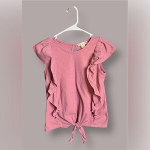 Knitworks Dusty Pink Ruffle Blouse